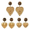 Natural Tiger Eye & 304 Stainless Steel Dangle Earrings for Women EJEW-JE07507-3