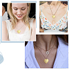 4Pcs Brass Heart Locket Pendants NJEW-ME0001-19-4