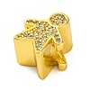 Rack Plating Brass Micro Pave Cubic Zirconia European Beads KK-Z081-18-2
