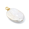 Natural Baroque Keshi Pearl Pendants PALLOY-JF05283-3
