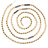 Glass Beaded Adjustable Waist Chains for Women AJEW-TA0005-78D-3