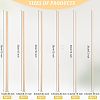 36Pcs 6 Style Beech Wood Sticks DIY-OC0009-26-2