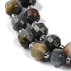 Natural Eagle Eye Stone Beads Strands G-O201B-124G-3