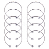 10Pcs Fashion 304 Stainless Steel Cuff Bangles Set BJEW-SC0001-20-1