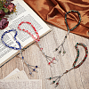 4Pcs 4 Colors Prayer Rosary Bracelets BJEW-PH0004-62-4