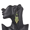304 Stainless Steel Dangle Earrings EJEW-MZ00513-03-3