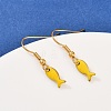 Ocean Series 304 Stainless Steel Enamel Dangle Earrings EJEW-K017-01E-G-2