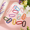 10Pcs Alloy Spring Gate Rings FIND-TA0009-25A-7