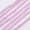 Natural & Dyed Malaysia Jade Bead Strands G-A146-4mm-A17-1