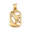 Hand Polished 304 Stainless Steel Pendants Ion Plating(IP) LS-STAS-K316-05G-1