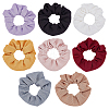 8Pcs 8 Colors Polyester Elastic Hair Accessories OHAR-FG0001-07-1