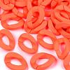 Opaque Spray Painted Acrylic Linking Rings OACR-R249-03C-2