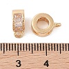 Brass Pave Clear Cubic Zirconia Beads LS-KK-N256-08G-B-3