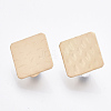 Smooth Surface Iron Stud Earring Findings IFIN-T012-95-RS-2