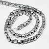 Electroplate Non-magnetic Synthetic Hematite Beads Strands G-J172-2x2mm-02-2