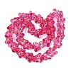 Baking Paint Electroplate Transparent Glass Beads Strands EGLA-Q136-03A-10-2