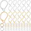 80Pcs 2 Color 304 Stainless Steel Leverback Earring Findings STAS-SP0001-19-1