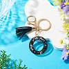 1Pc Resin Letter Keychains KEYC-TADJ0001-09O-4