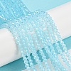 Baking Painted Transparent Glass Beads Strands DGLA-F029-J2mm-10-2