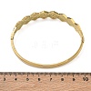 304 Stainless Steel Crystal Rhinestone Hinged Cuff Bangles SA-CBAB92B-18G-3