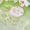 50Pcs Brass Earring Settings KK-TA0008-38A-5