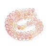 Transparent Crackle Glass Beads Strands CCG-L050-01A-05-3