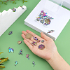 28Pcs 14 Style Rainbow Color Alloy Pendants FIND-FH0003-55-5