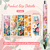 12Pcs Plastic Rub on Transfer Stickers DIY-WH0611-017-2