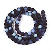 Frosted Transparent Glass Beads Strands LS-GLAA-T032-T6mm-MBB03-2
