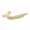 304 Stainless Steel Letter Connector Charms LS-STAS-M108-01G-10-2