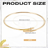 1Pc Alloy Plain Bangles for Women BJEW-LP0004-08G-2