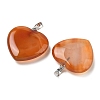 Natural Carnelian Pendants G-G956-B52-FF-2