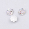 Druzy Resin Cabochons LS-RESI-WH0026-03A-06-1