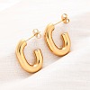 201 Stainless Steel Half Hoop Earrings X-EJEW-C501-16G-A-3