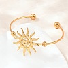 304 Stainless Steel Cuff Bangles SA-Z002-01G-01-1