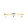 Brass Micro Pave Cubic Zirconia Finger Rings for Women FS-WG4BC3F-05-1