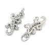 SHEGRACE Brass Micro Pave Cubic Zirconia Pendants XGRQ3D743-461P-2