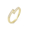 Brass Micro Pave Cubic Zirconia Cuff Rings RJEW-S400-12G-4
