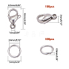 304 Stainless Steel Lobster Claw Clasps STAS-PH0019-50P-8