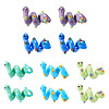 10Pcs 5 Colors Handmade Lampwork Enamel Beads LAMP-TA0002-48A-2