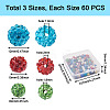 Craftdady 180Pcs 3 Style Polymer Clay Pave Rhinestone Beads RB-CD0001-04-9