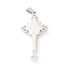 PVD Vacuum Plating 304 Stainless Steel Big Pendants LS-STAS-D052-03GP-2