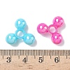 Opaque Plastic Tri Beads for Christmas Ornaments Making SACR-R609-M-4