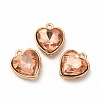 Faceted Glass Rhinestone Pendants GLAA-I051-B12-2