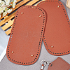  2Pcs PU Leather with Iron Oval Bottom FIND-PH0001-99B-3