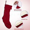 4Pcs 2 Colors Knitted Acrylic Fiber Hanging Stocking Bags AJEW-SP0004-02-5