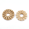 Handmade Reed Cane/Rattan Woven Linking Rings WOVE-T005-14A-2