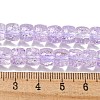 Transparent Spray Painting Crackle Glass Beads Strands GLAA-NH0001-05D-4