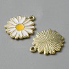 Light Gold Plated Alloy Enamel Pendants ENAM-WH0001-36LG-01-2