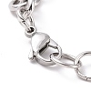 Tarnish Resistant 304 Stainless Steel Rolo Chain Bracelets BJEW-F433-01P-3
